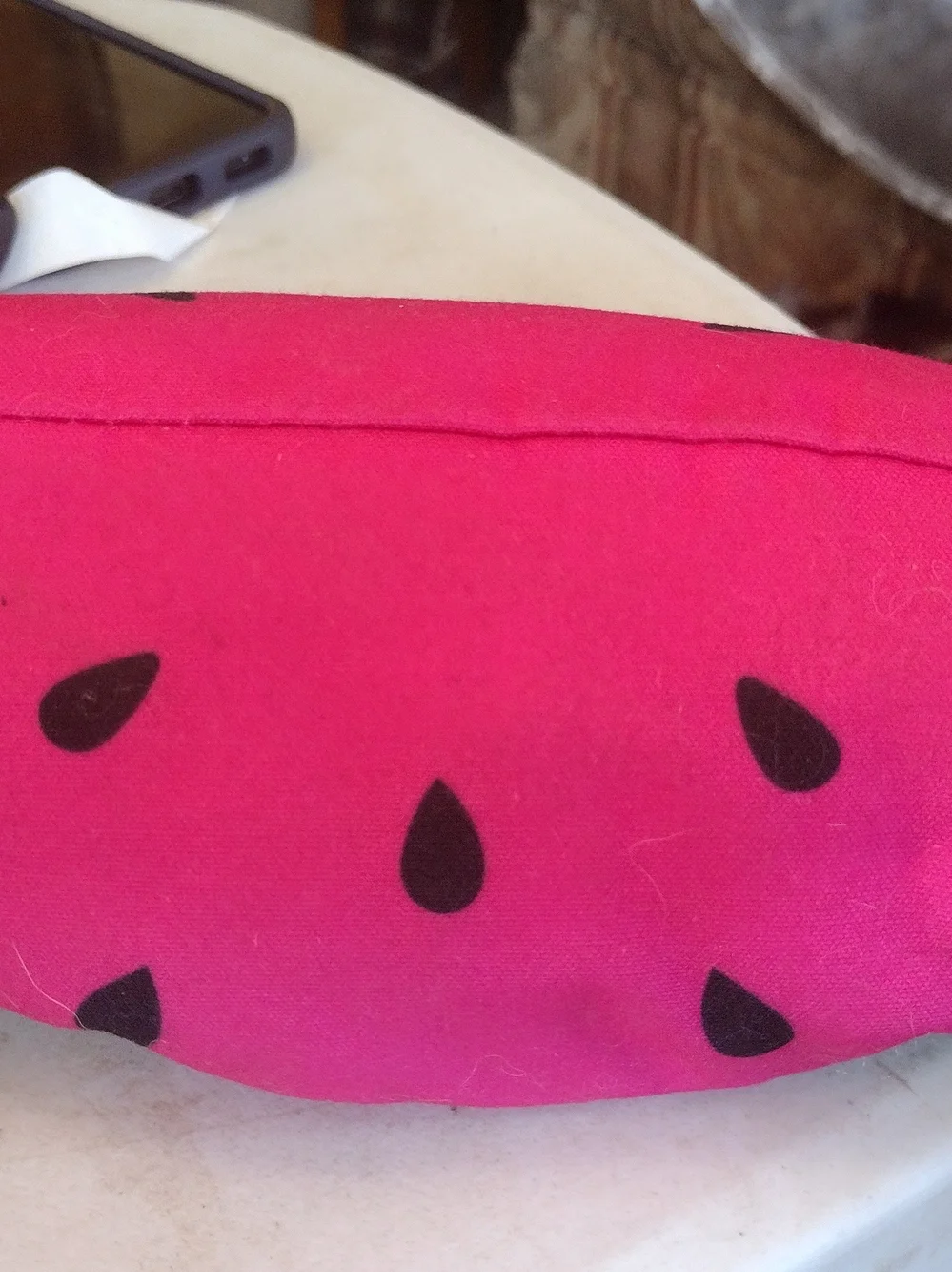 Pink Watermelon Print Pouch